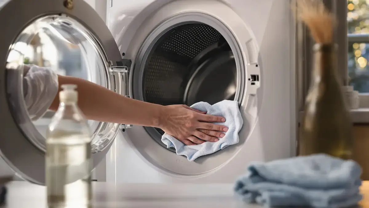 Baksoda wordt vanaf 2026 niet meer gebruikt: deze maandelijkse handeling wordt de norm om de deurrubbers van de wasmachine in goede staat te houden