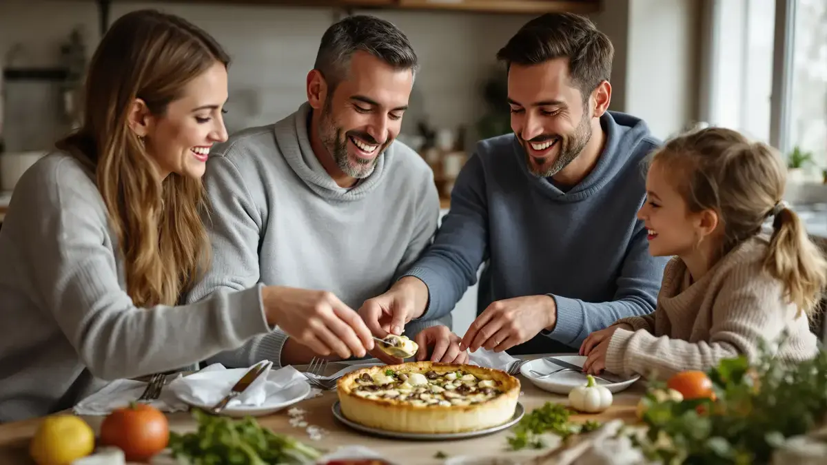 Deze quiche zonder korst met prei, champignons en geitenkaas heeft mijn familie veroverd, die er elke week opnieuw om vraagt
